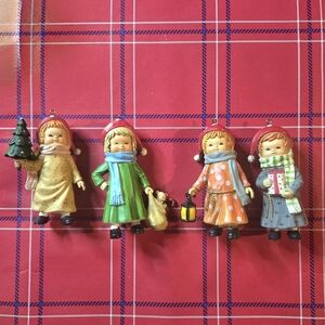 Vintage Bradford Novelty Children Christmas Ornaments